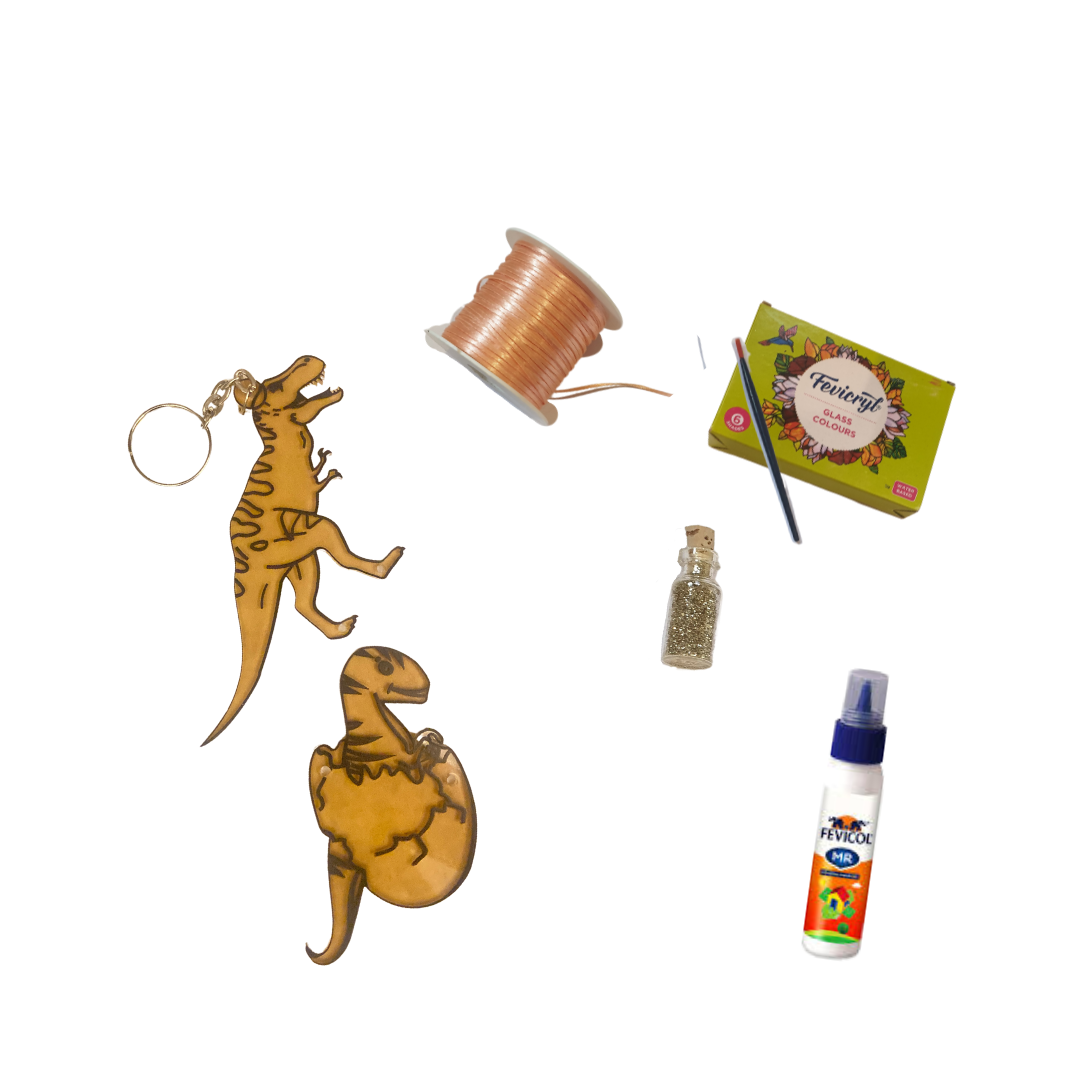DIY Paint Your Own Sun Catcher - Dinosaur themed