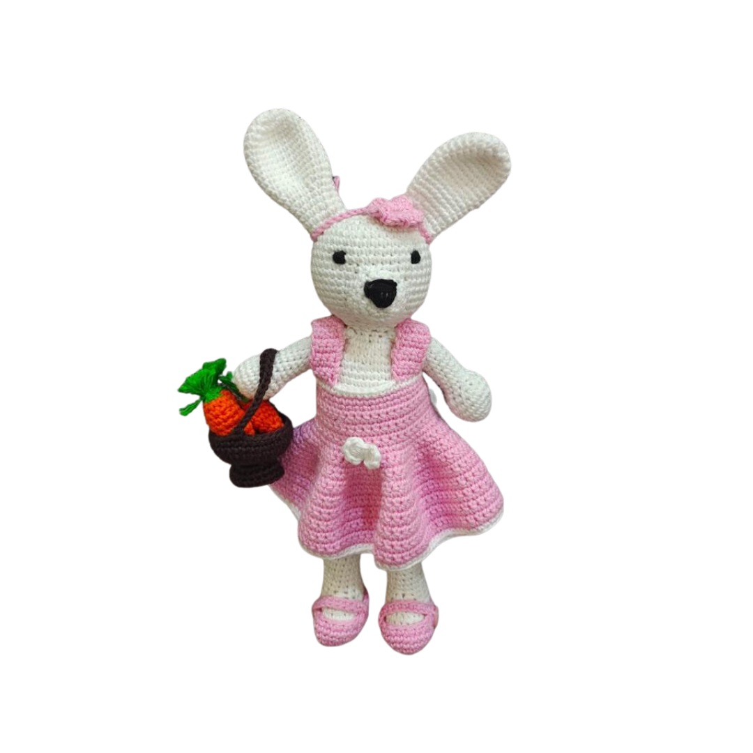 Crochet Dress Up Bunny Soft Toy | Pretend Play