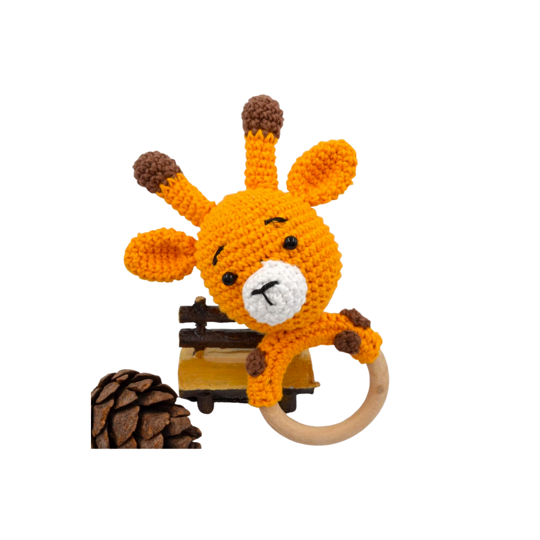 Crochet Baby Teether Rattle