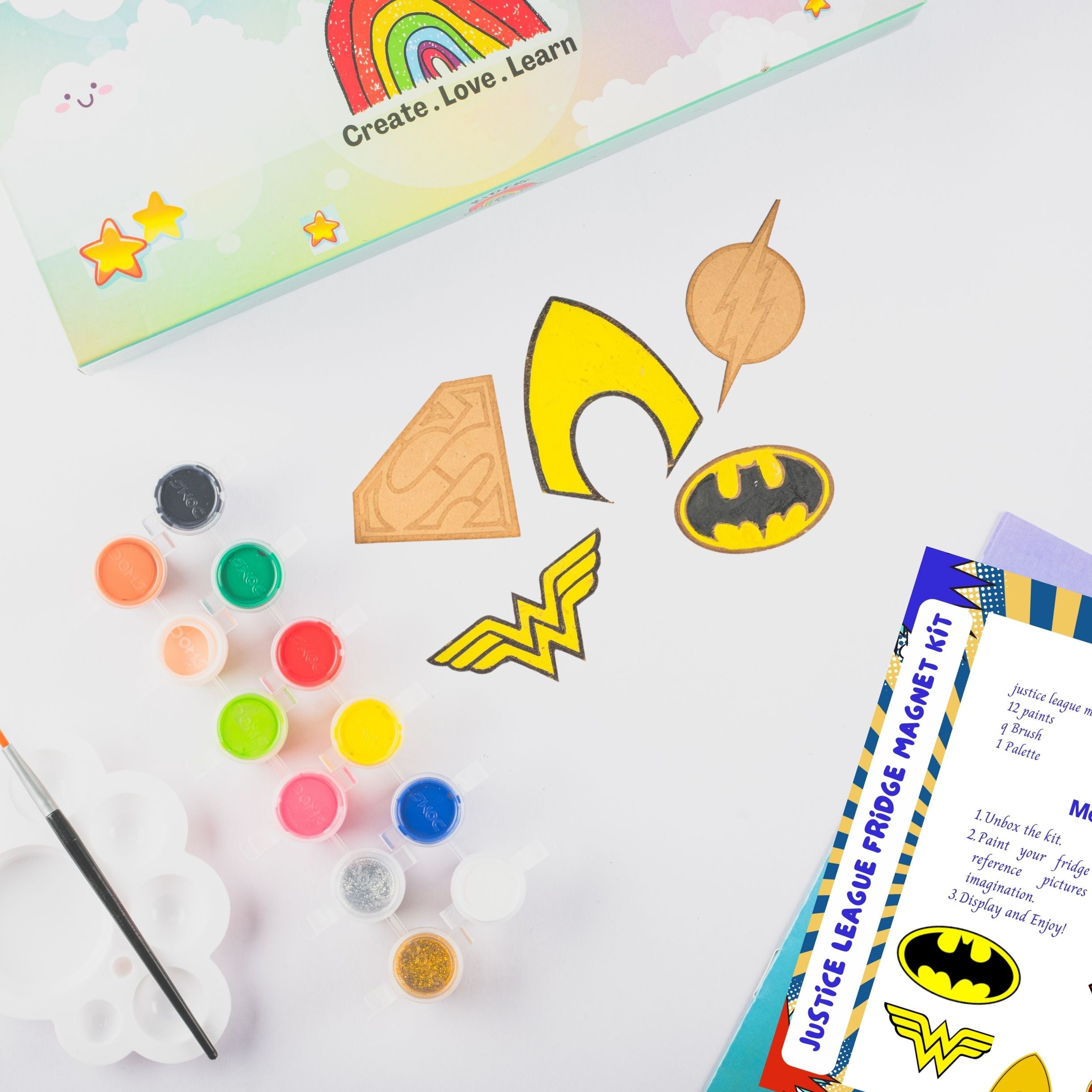 Justice League DIY Fridge Magnet painting Kit