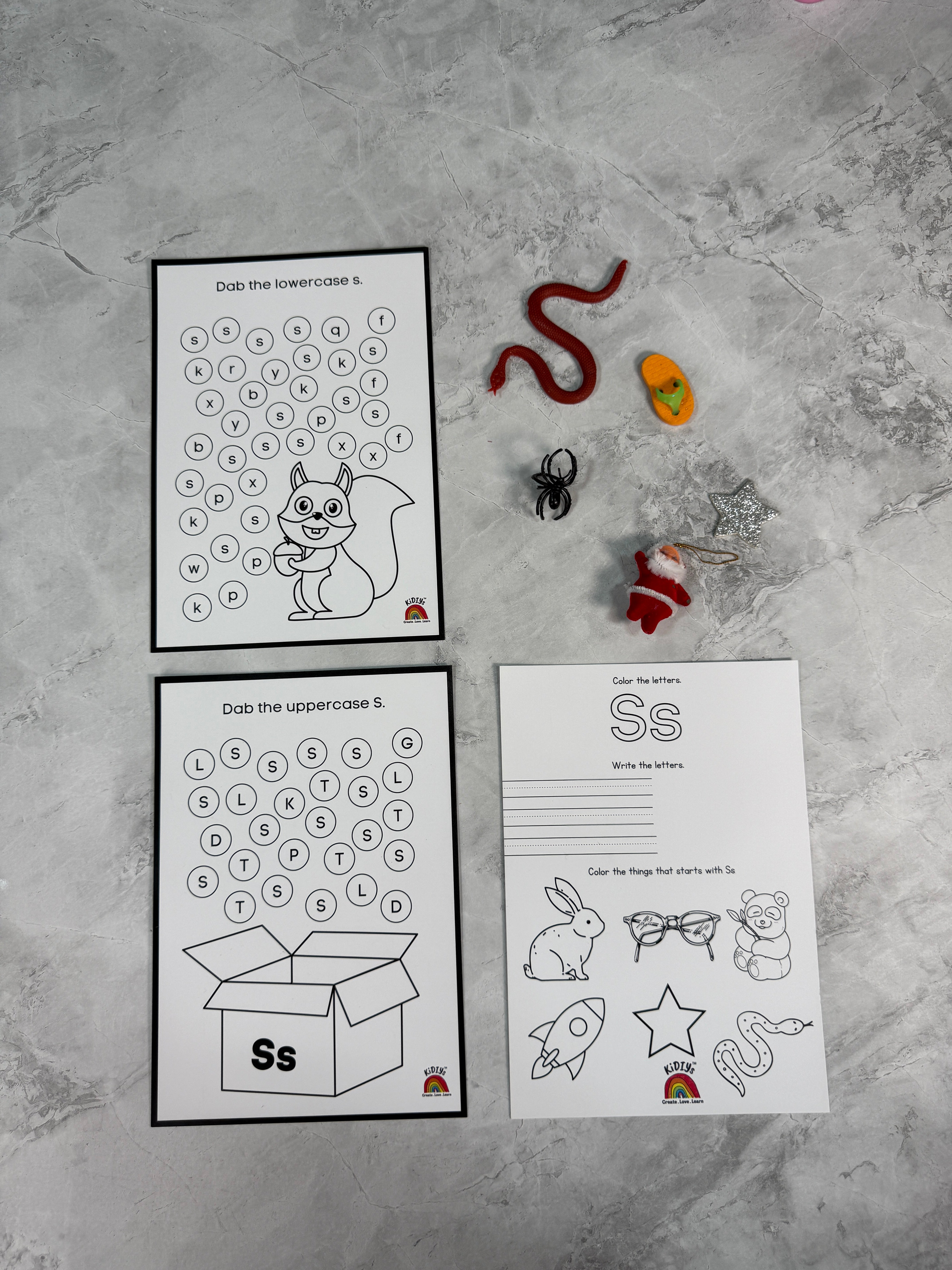 Ultimate Phonics Sound and 3D objects Educational Kit | 26 letters of alphabets included | 100+ worksheet | Reusables