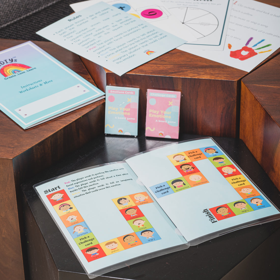 How to teach emotions to toddlers through  fun games