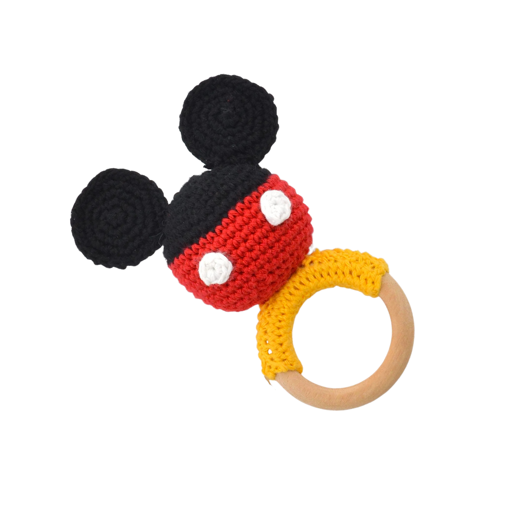 Crochet Baby Teether Rattle