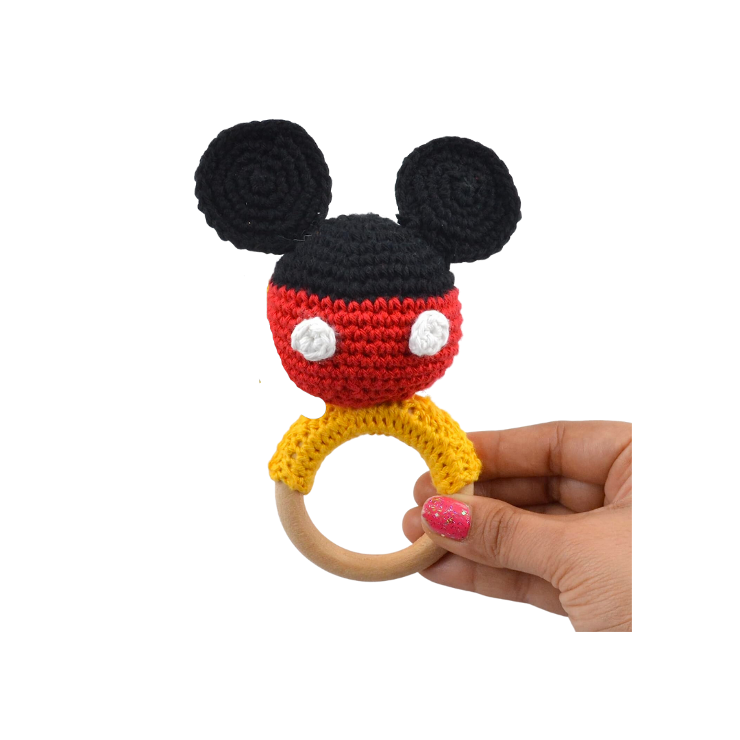 Crochet Baby Teether Rattle
