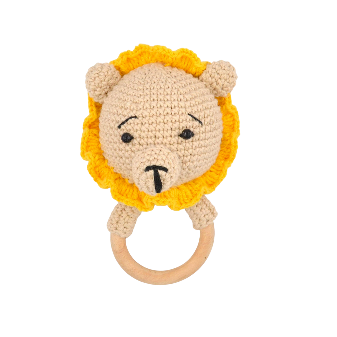 Crochet Baby Teether Rattle