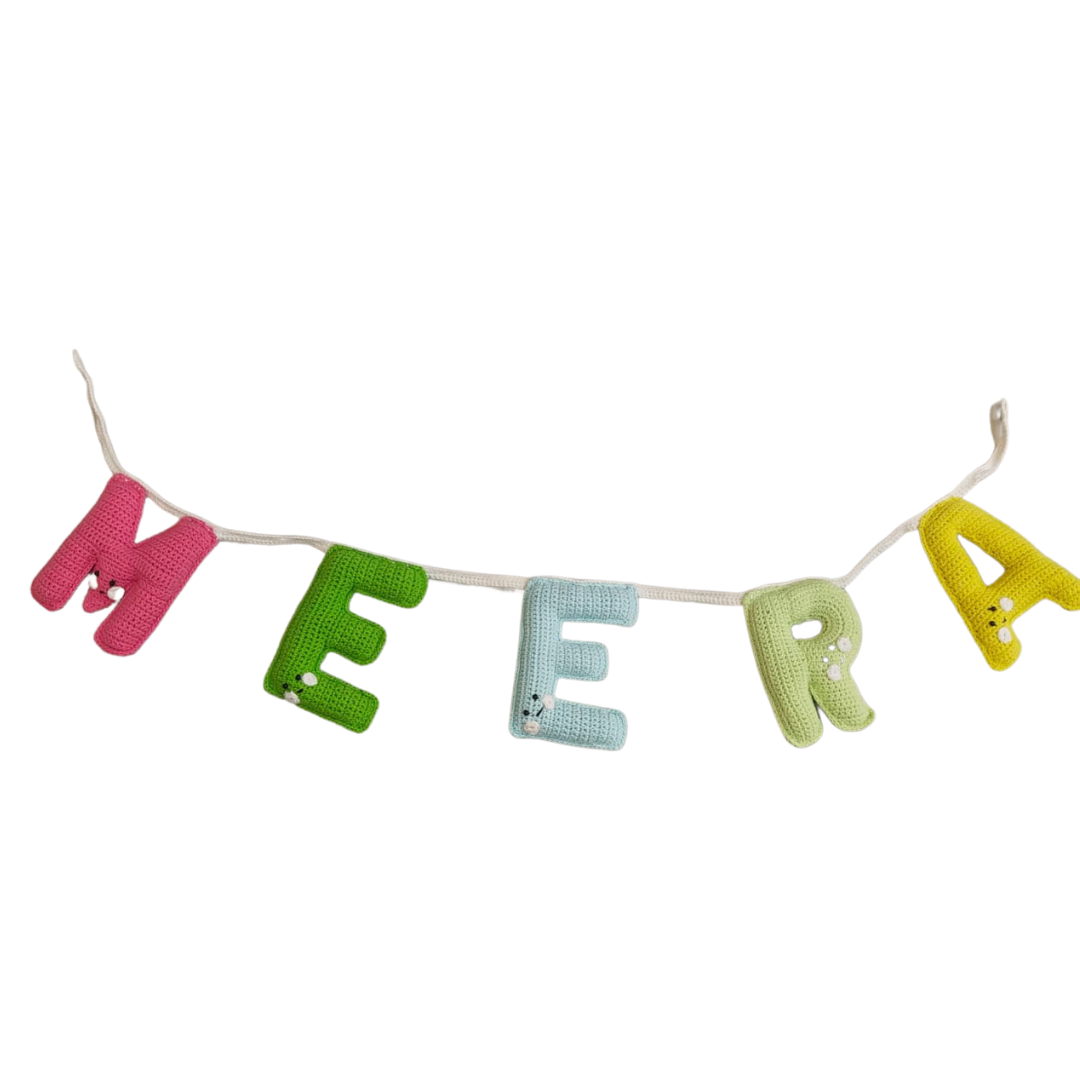 Crochet Name Hanging