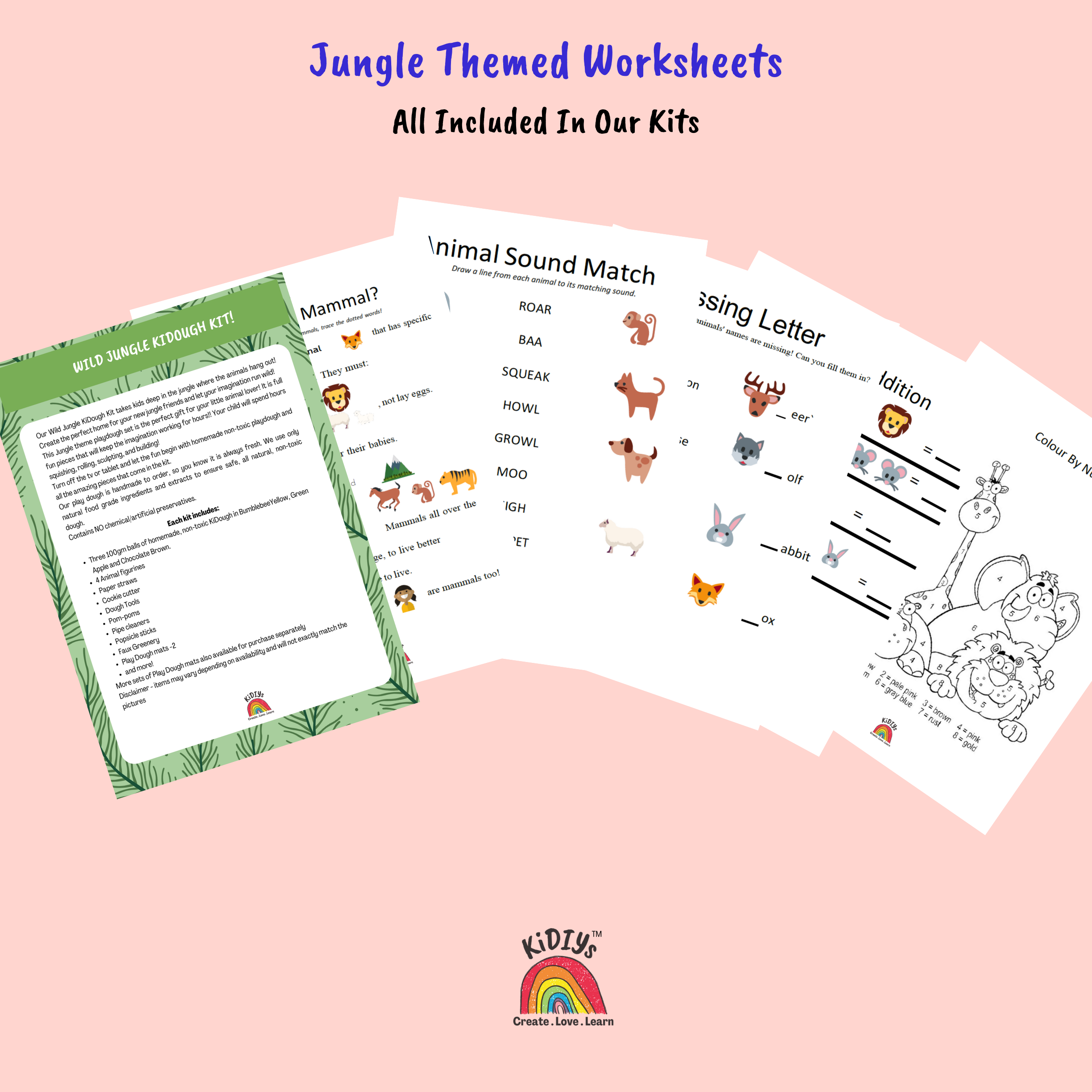 Wild Jungle Playdough Kit