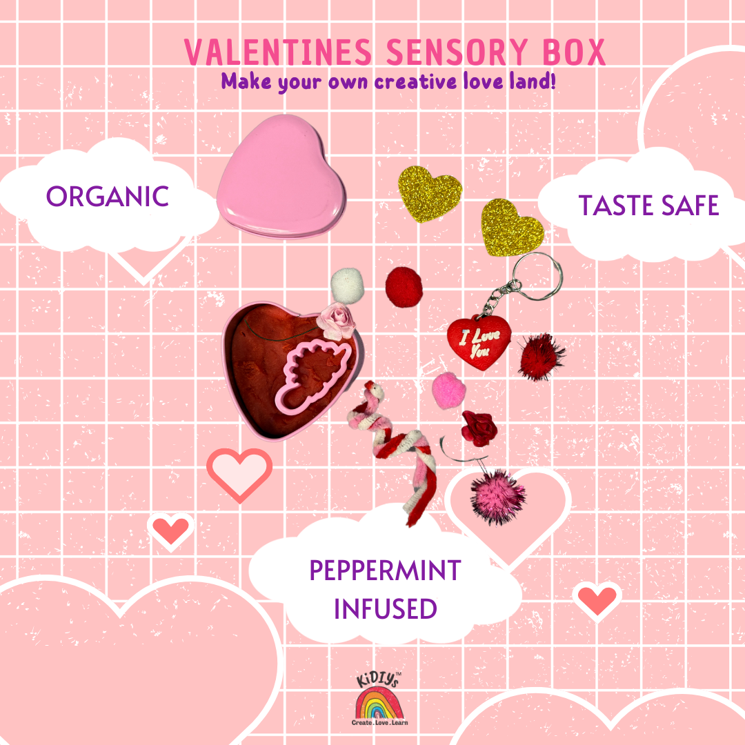 Heart Themed Playdough Box