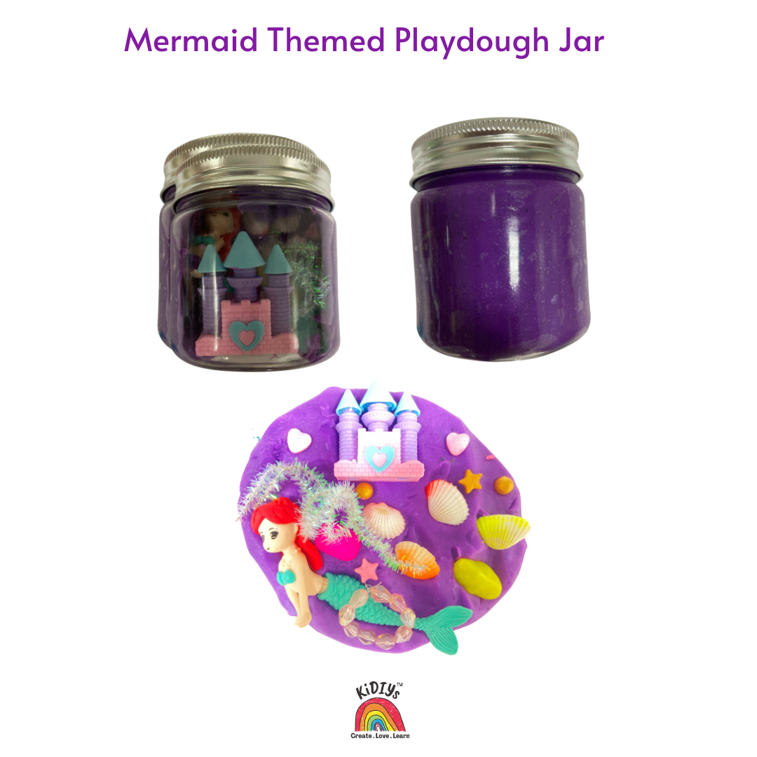 Themed Playdough Jar| 100grams | Organic | Peppermint Infused Dough| Taste Safe