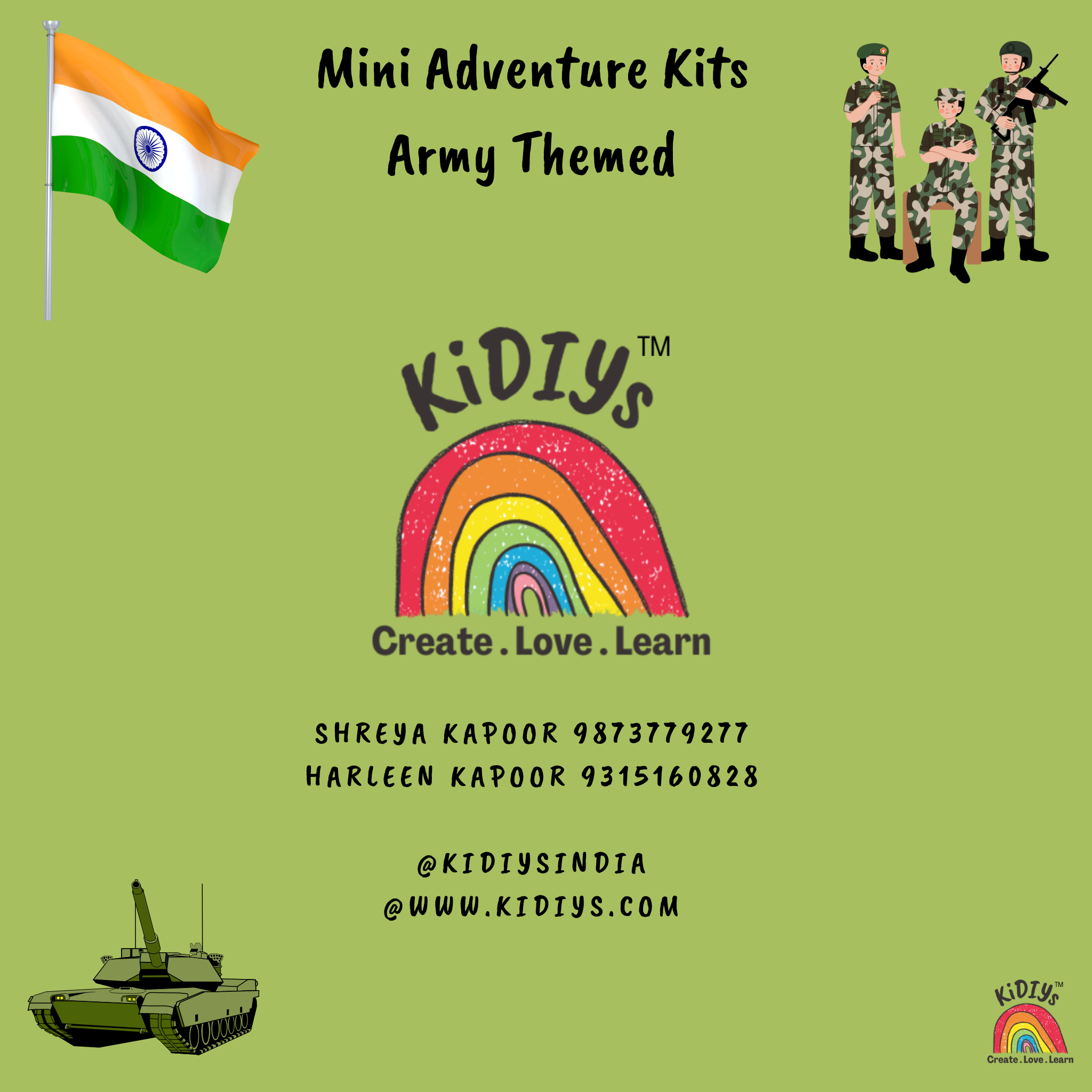 Mini Adventure Kits - Army themed