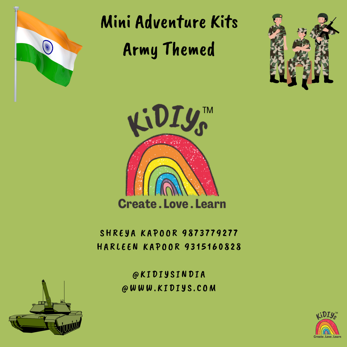 Mini Adventure Kits - Army themed
