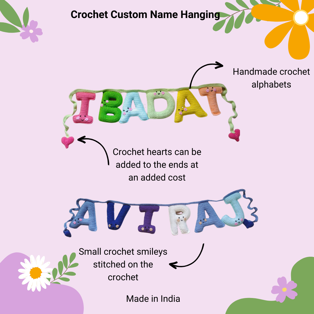 Crochet Name Hanging
