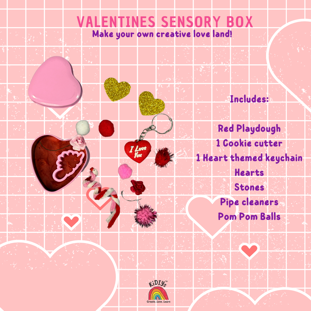 Heart Themed Playdough Box