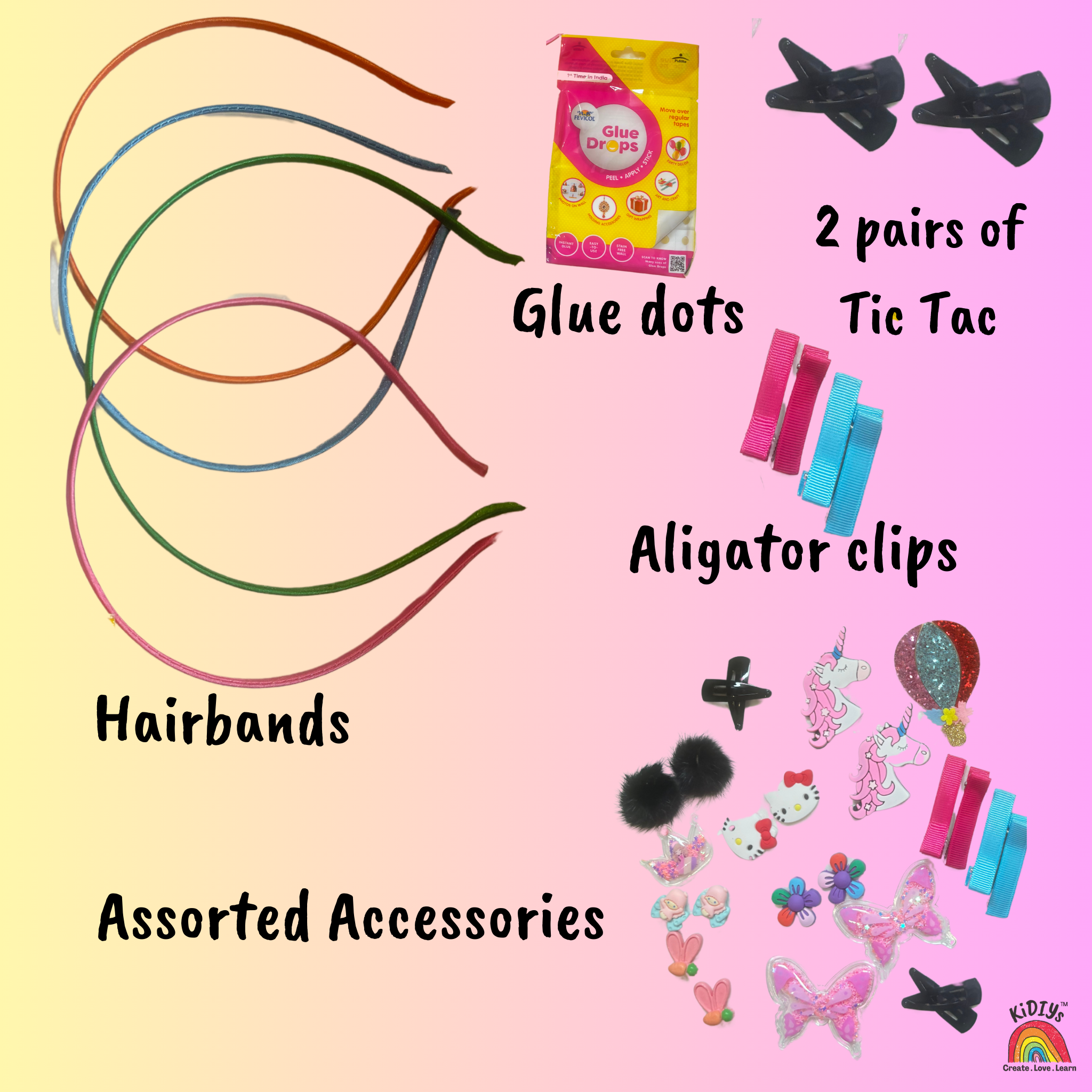 DIY Make your own hairbands and clips