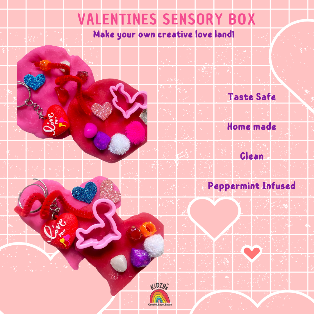 Heart Themed Playdough Box