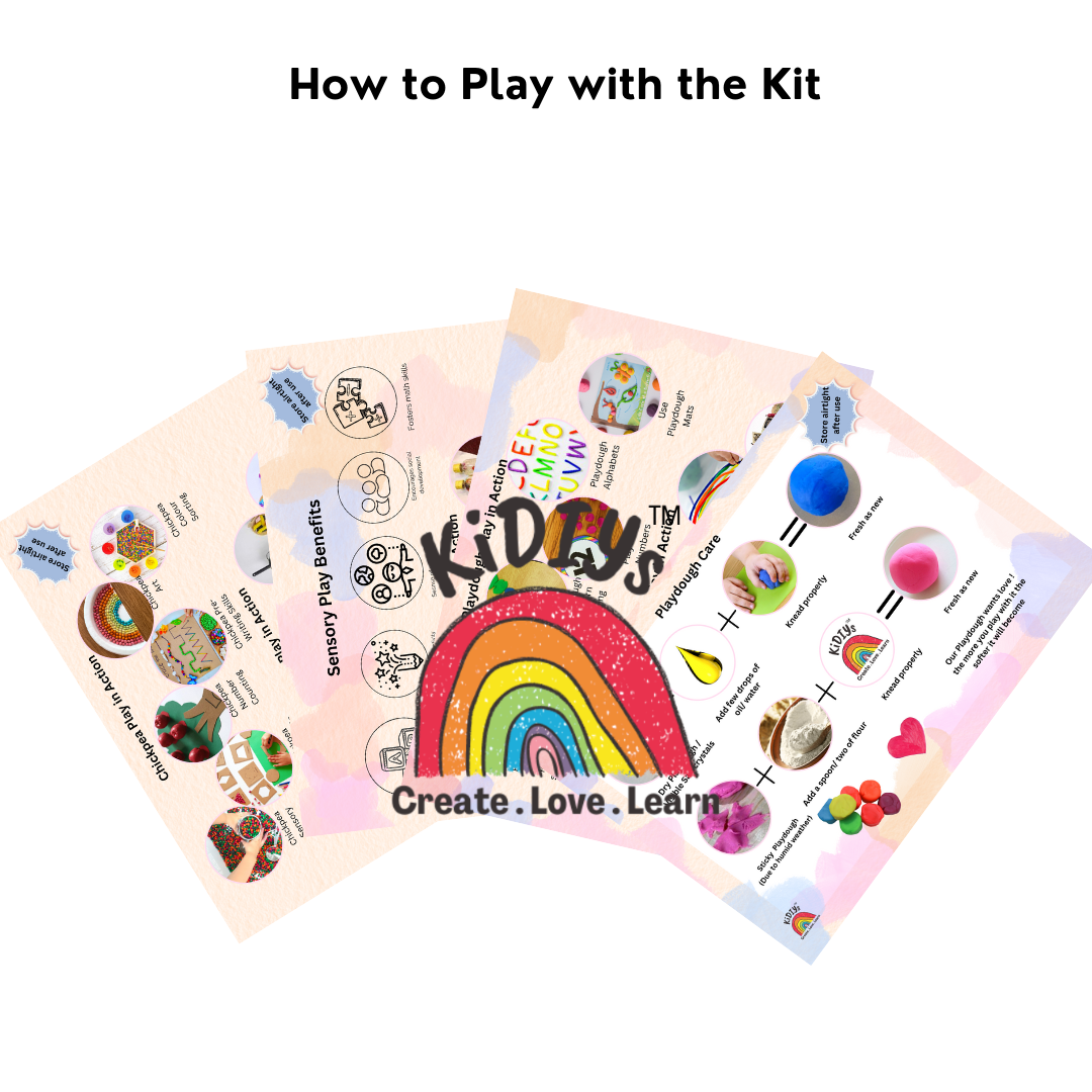 The Ulimate Sensory Starter Pack | Taste Safe | Playdough| Rainbow Rice| Rainbow Pasta | Rainbow chickpeas| Accessories | Wooden Tools