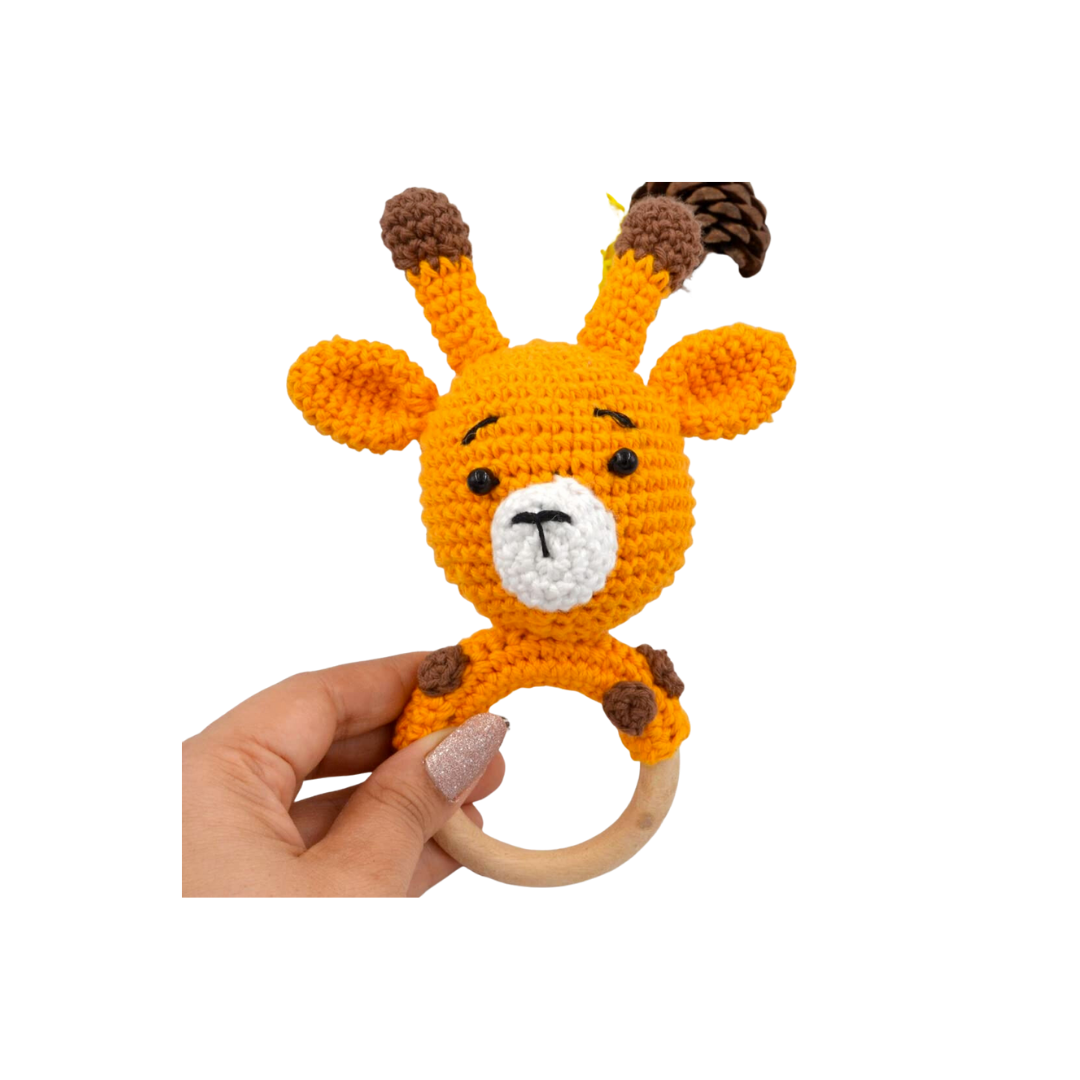 Crochet Baby Teether Rattle