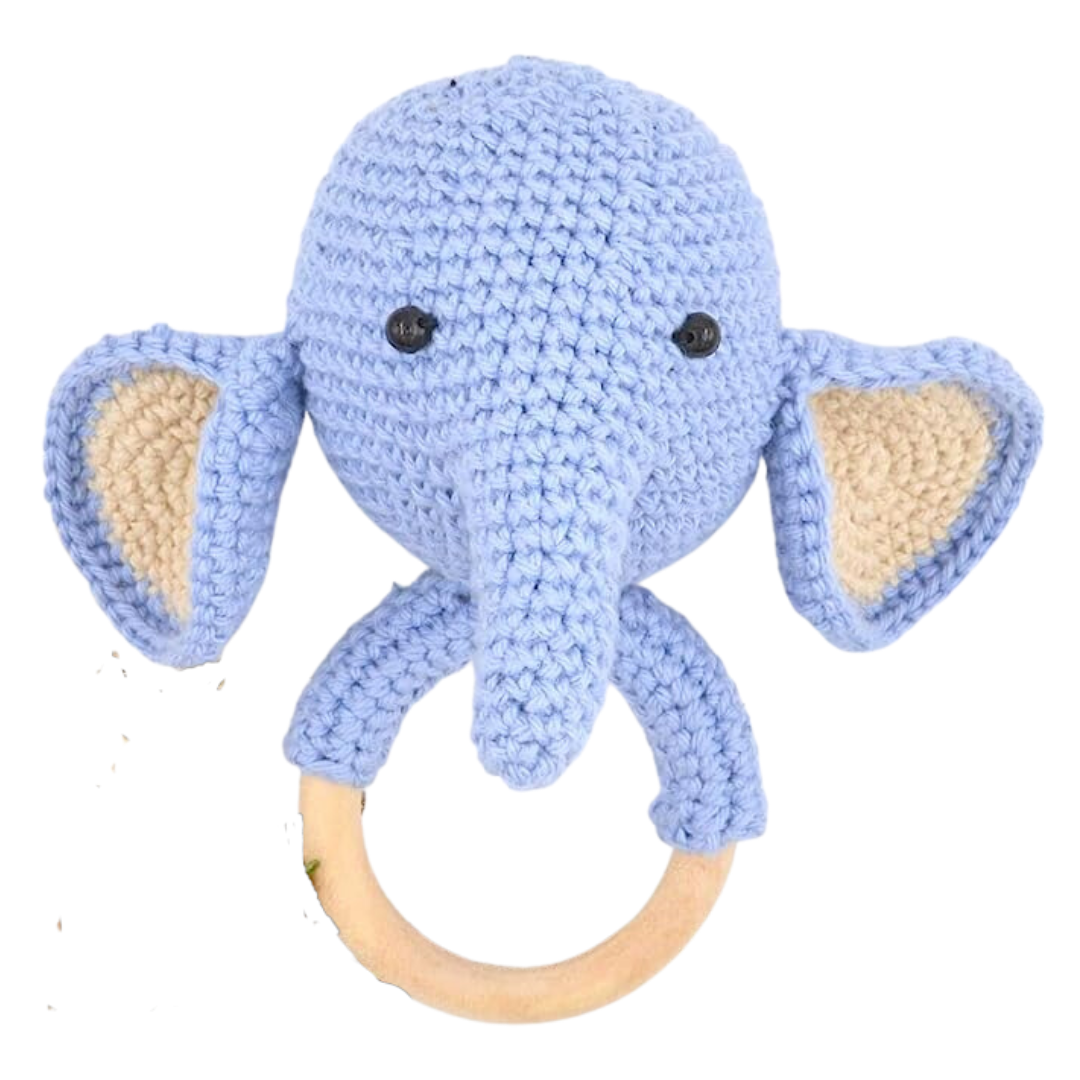 Crochet Baby Teether Rattle