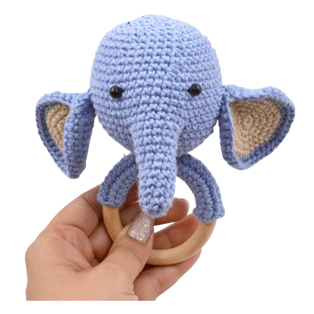 Crochet Baby Teether Rattle