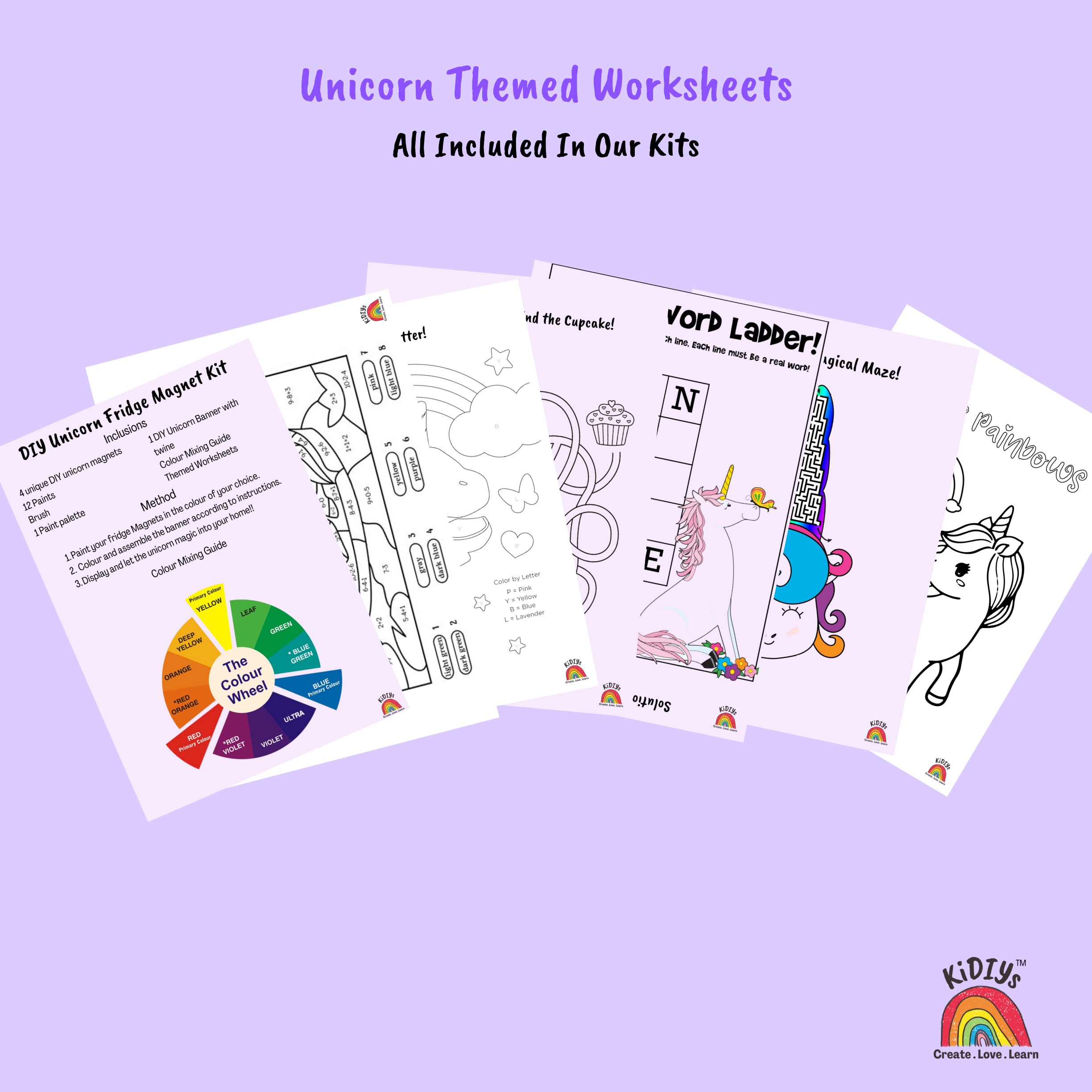 Unicorn Fridge Magnet Painting & Banner Kit