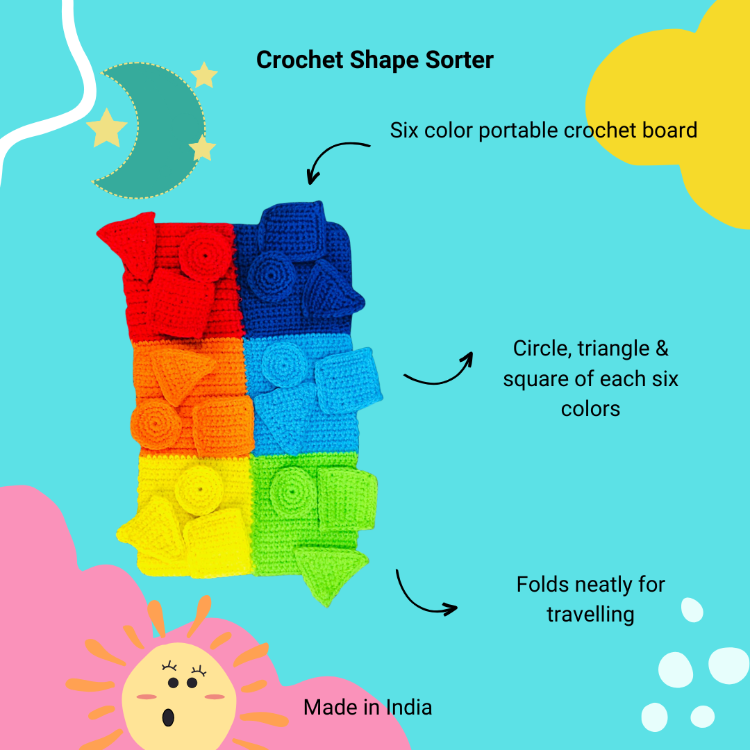 Crochet shape & color sorter
