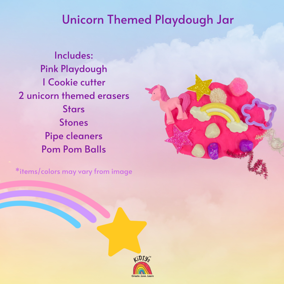 Themed Playdough Jar| 100grams | Organic | Peppermint Infused Dough| Taste Safe