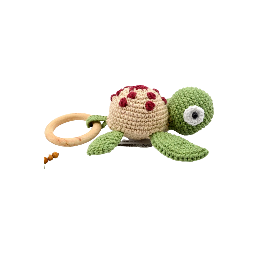 Crochet Baby Teether Rattle