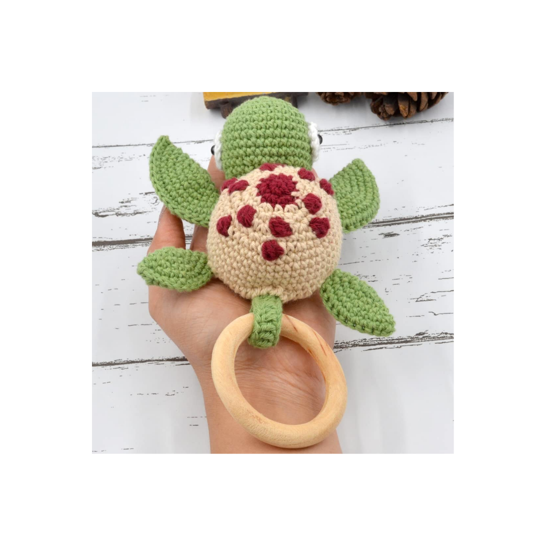 Crochet Baby Teether Rattle