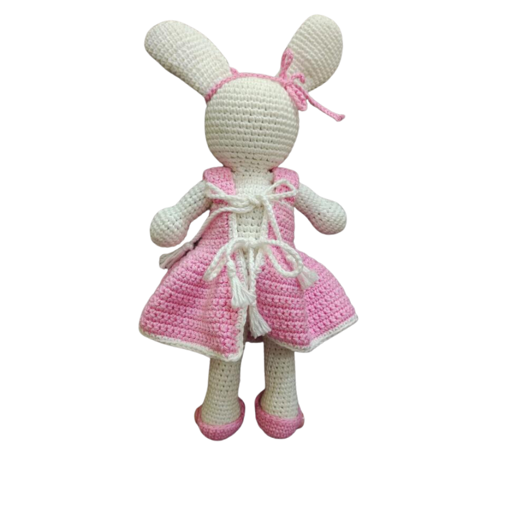Crochet Dress Up Bunny Soft Toy | Pretend Play