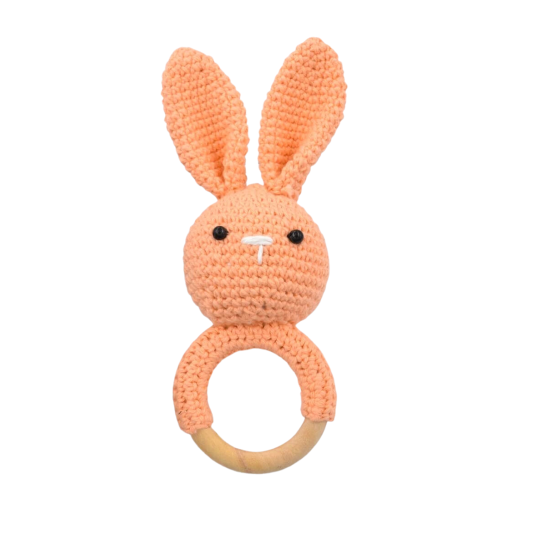 Crochet Baby Teether Rattle
