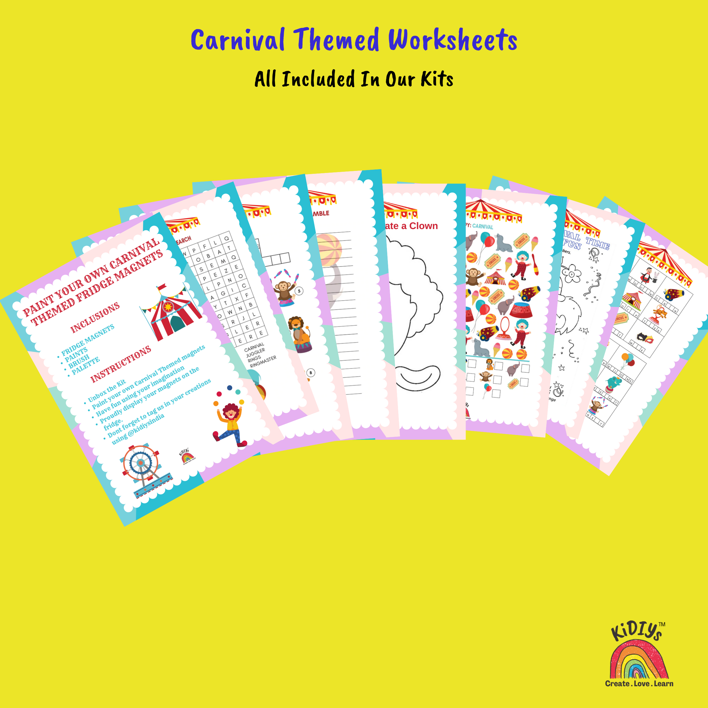 Carnival Magnets Painting Kit