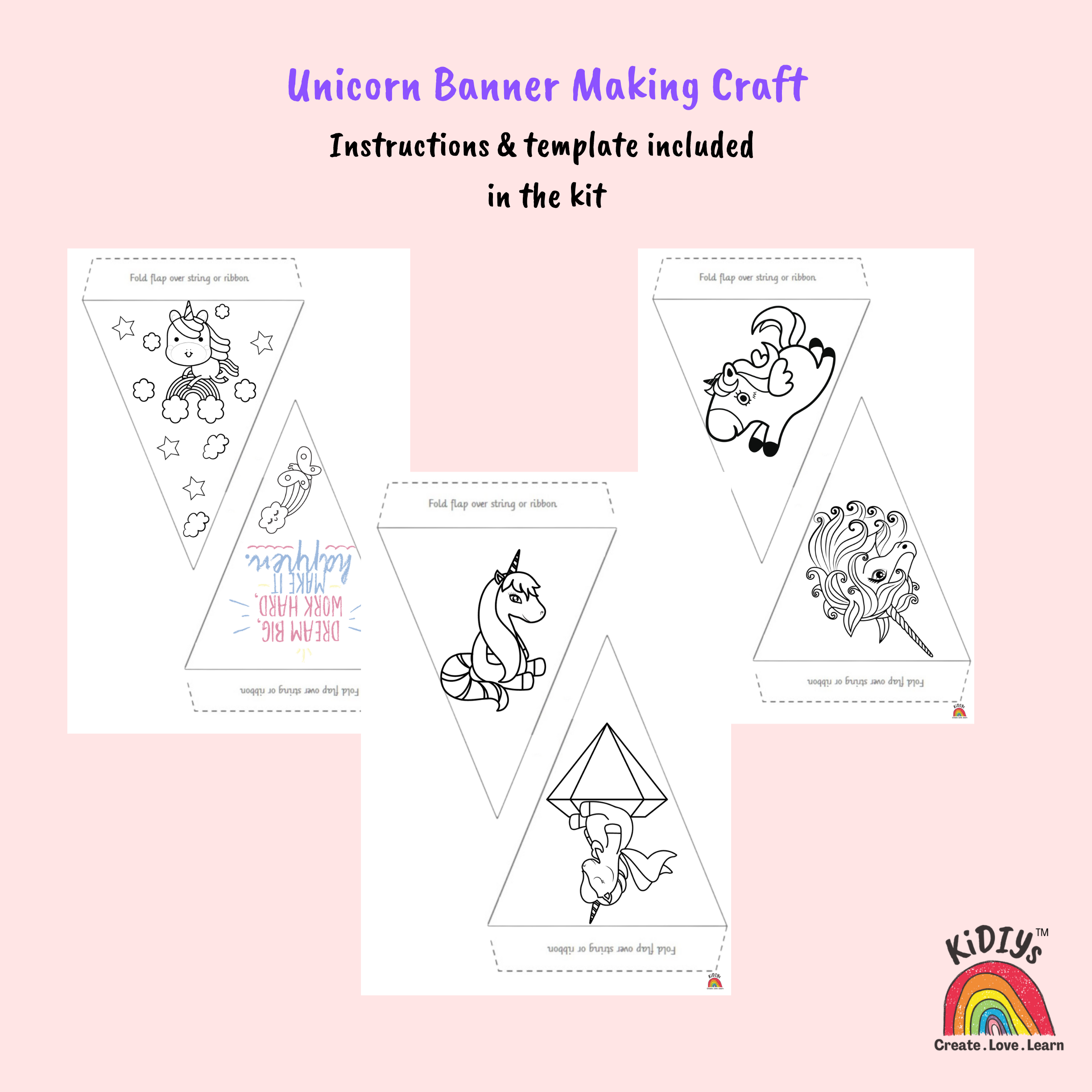 Unicorn Fridge Magnet Painting & Banner Kit