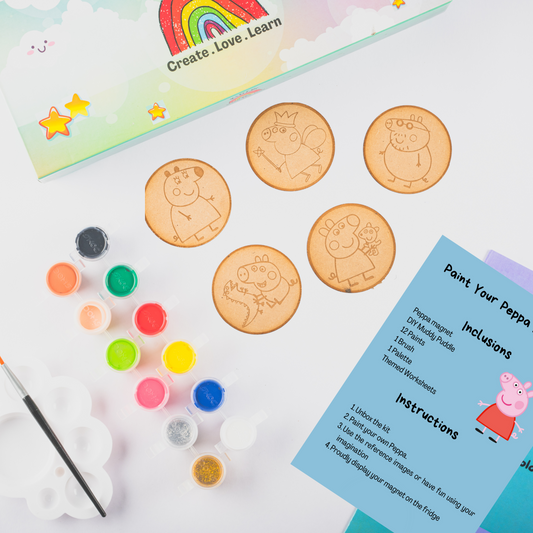 Peppa Fridge Magnet Painting Kit