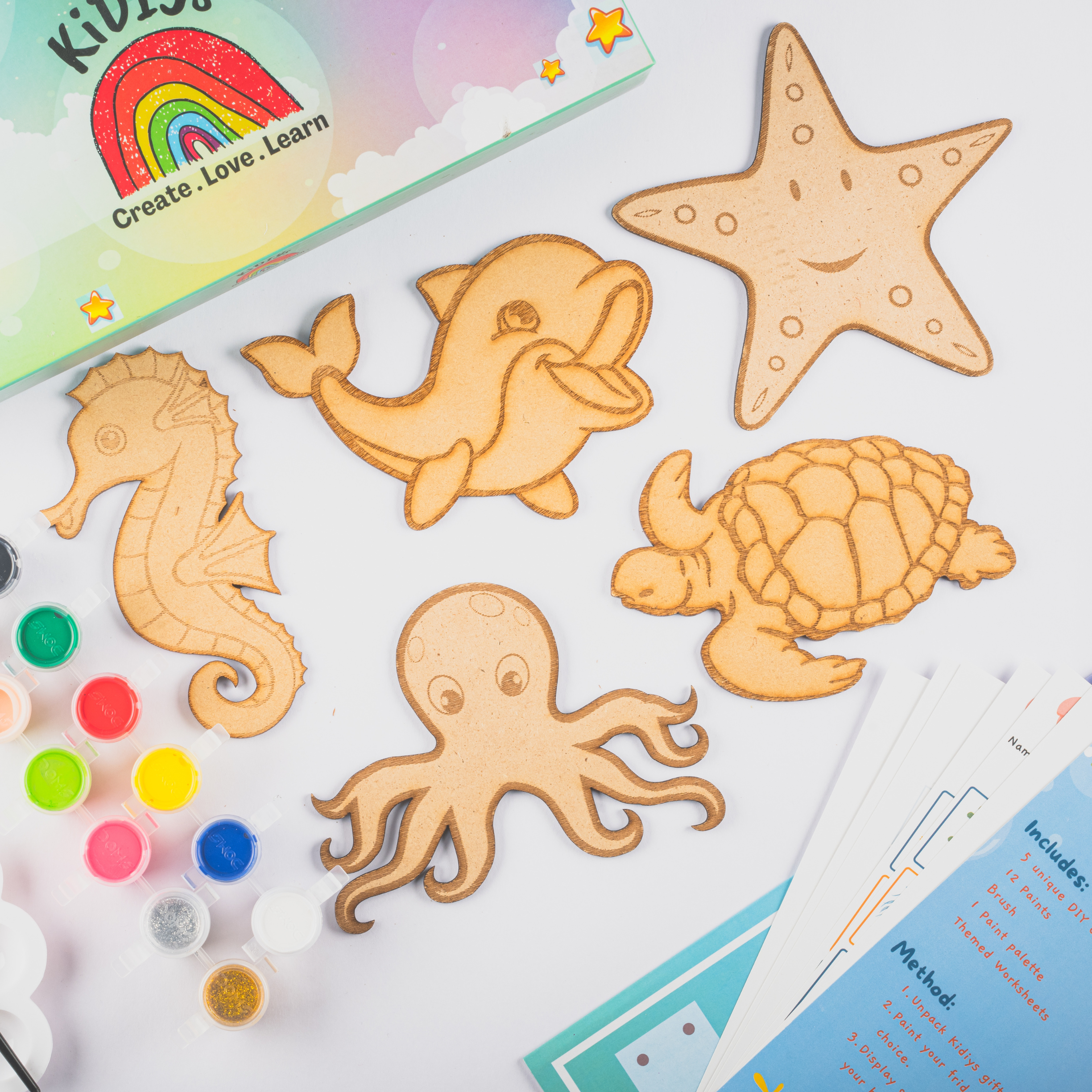 Ocean Fridge Magnet Painting Kit