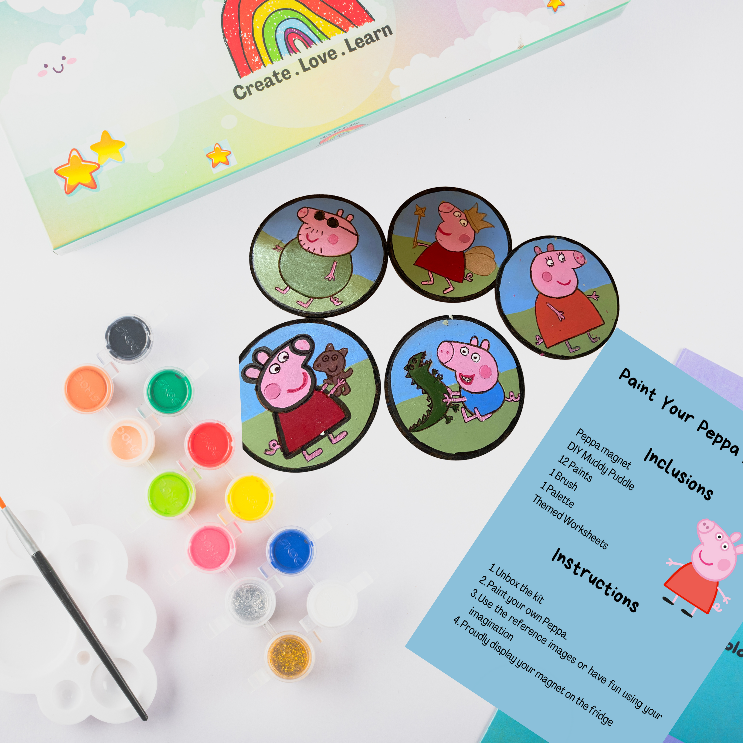 Peppa Fridge Magnet Painting Kit