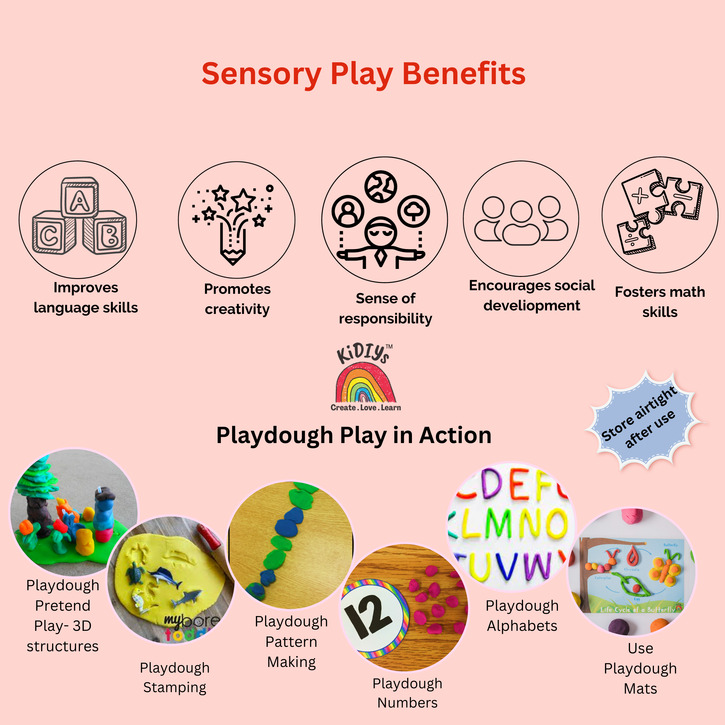 Peppa Sensory Kit with DIY Mud Mix