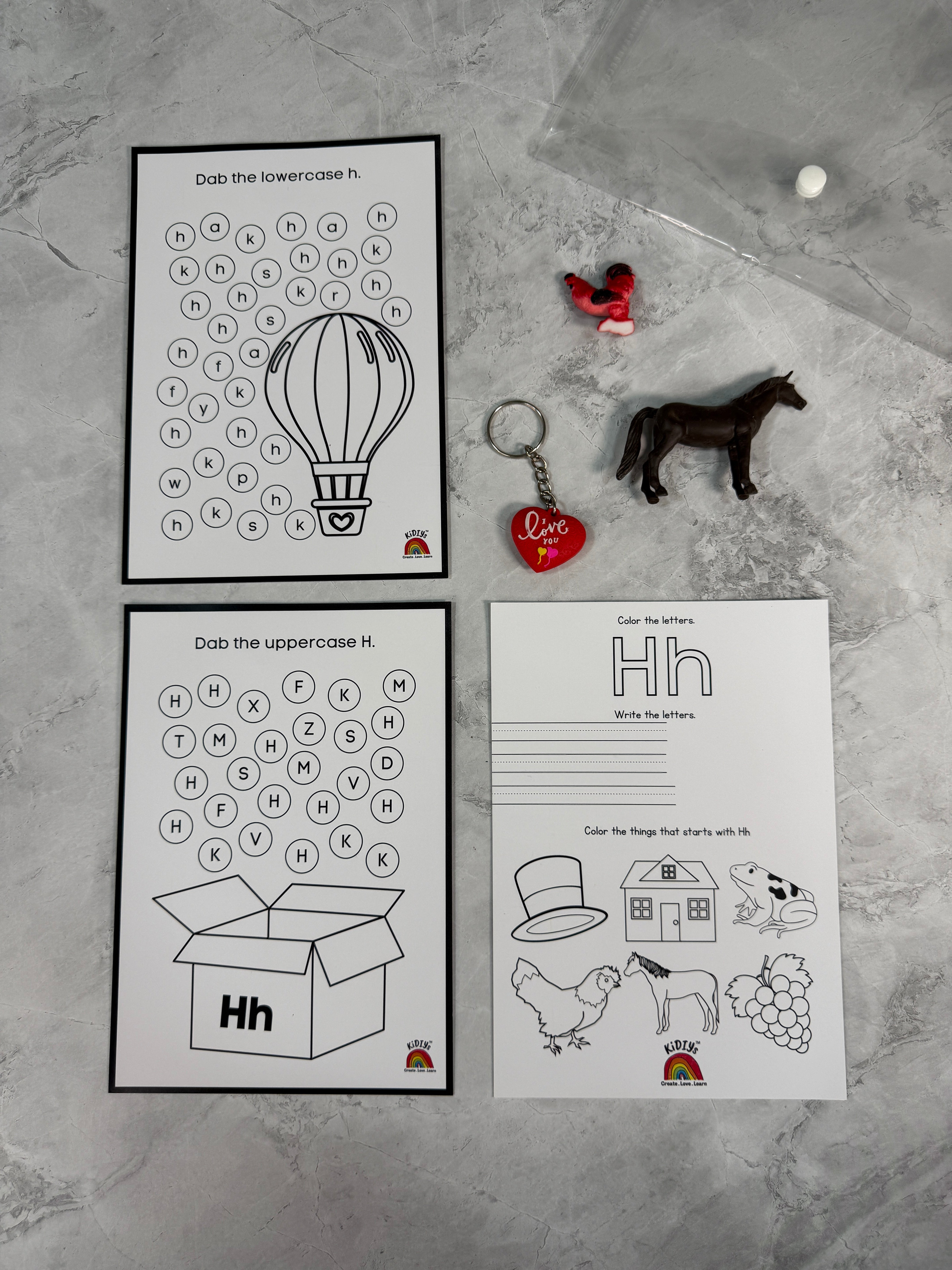 Ultimate Phonics Sound and 3D objects Educational Kit | 26 letters of alphabets included | 100+ worksheet | Reusables