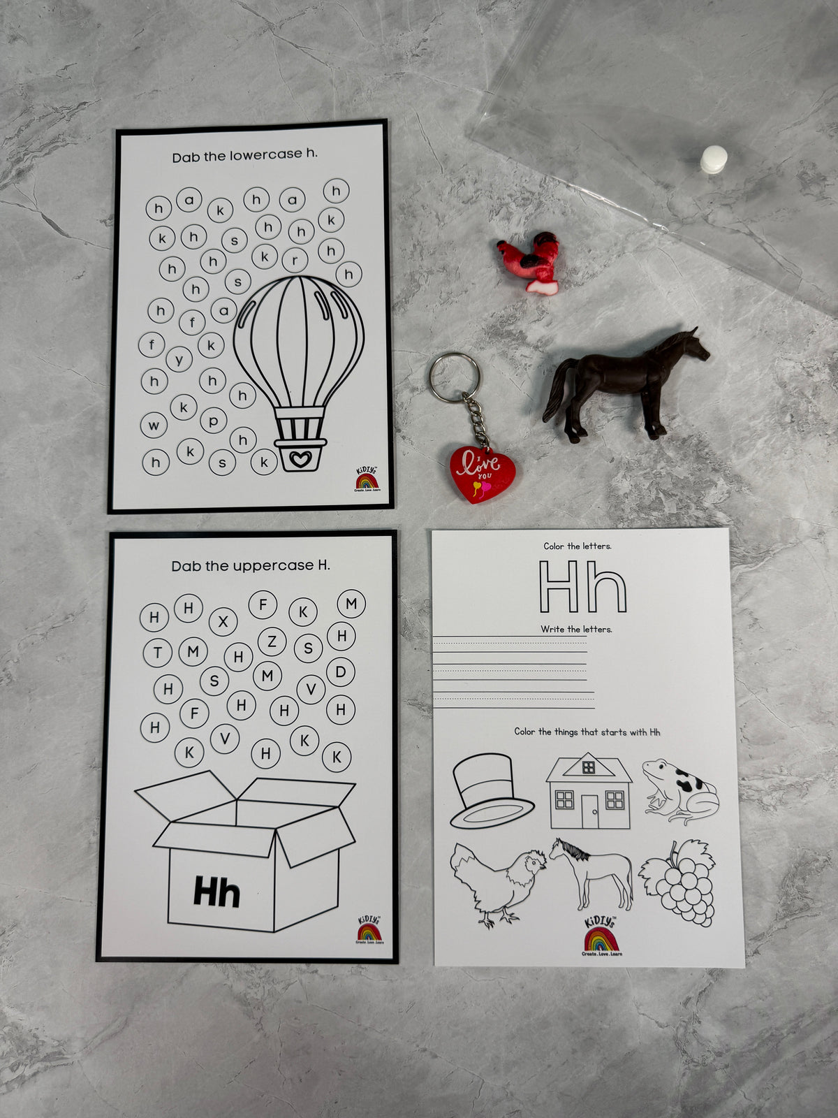 Ultimate Phonics Sound and 3D objects Educational Kit | 26 letters of alphabets included | 100+ worksheet | Reusables