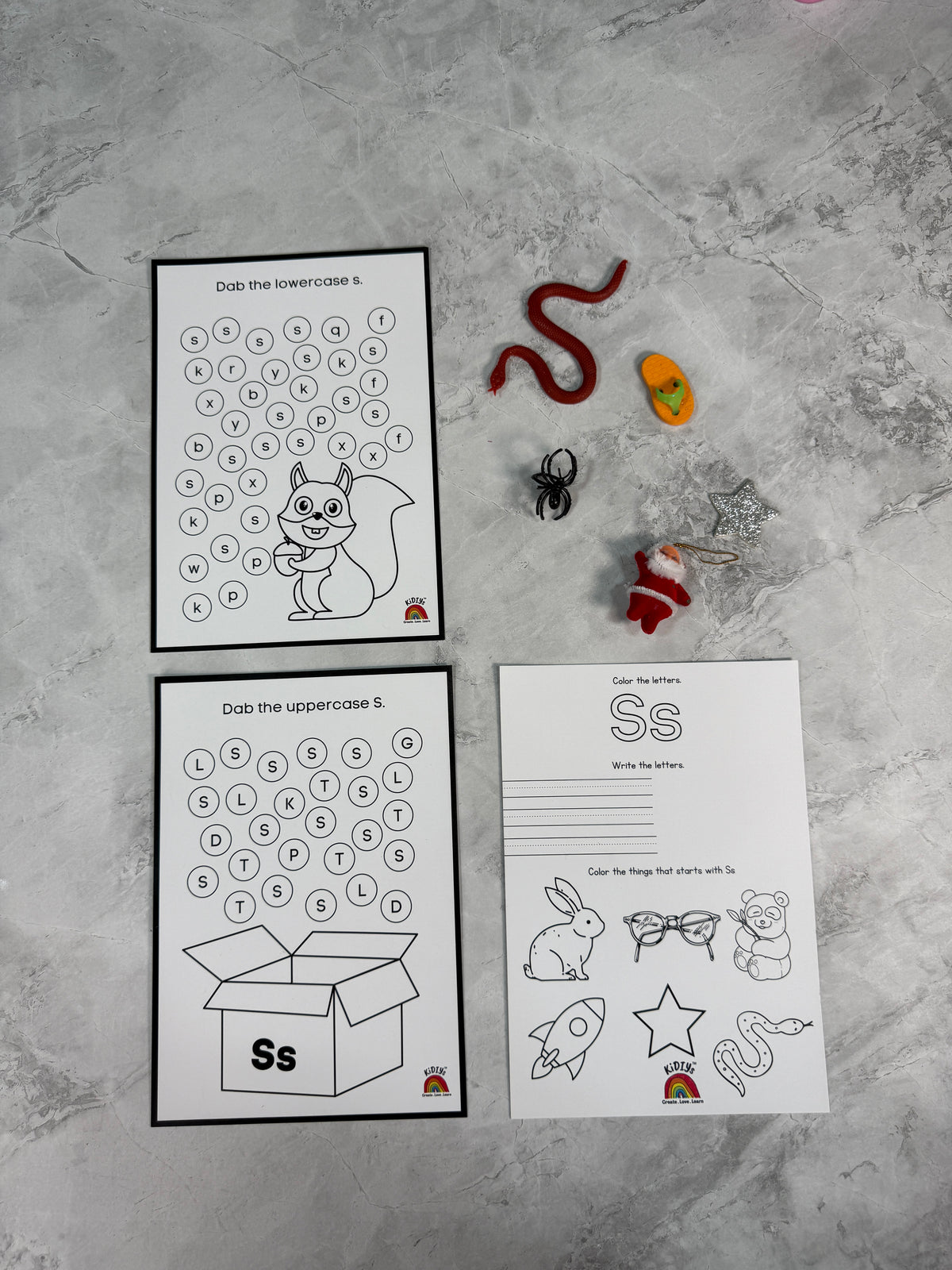 Ultimate Phonics Sound and 3D objects Educational Kit | 26 letters of alphabets included | 100+ worksheet | Reusables