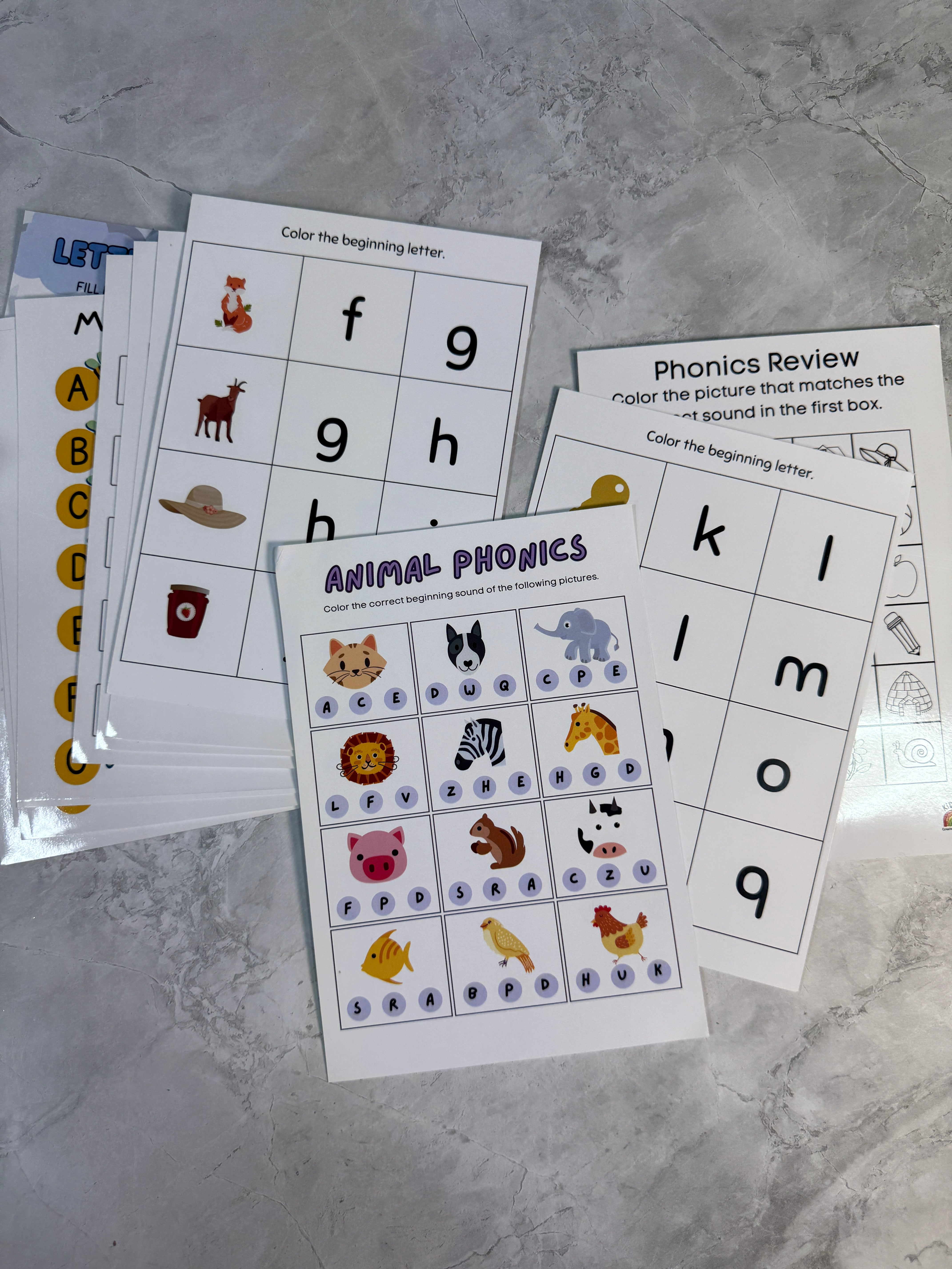 Ultimate Phonics Sound and 3D objects Educational Kit | 26 letters of alphabets included | 100+ worksheet | Reusables