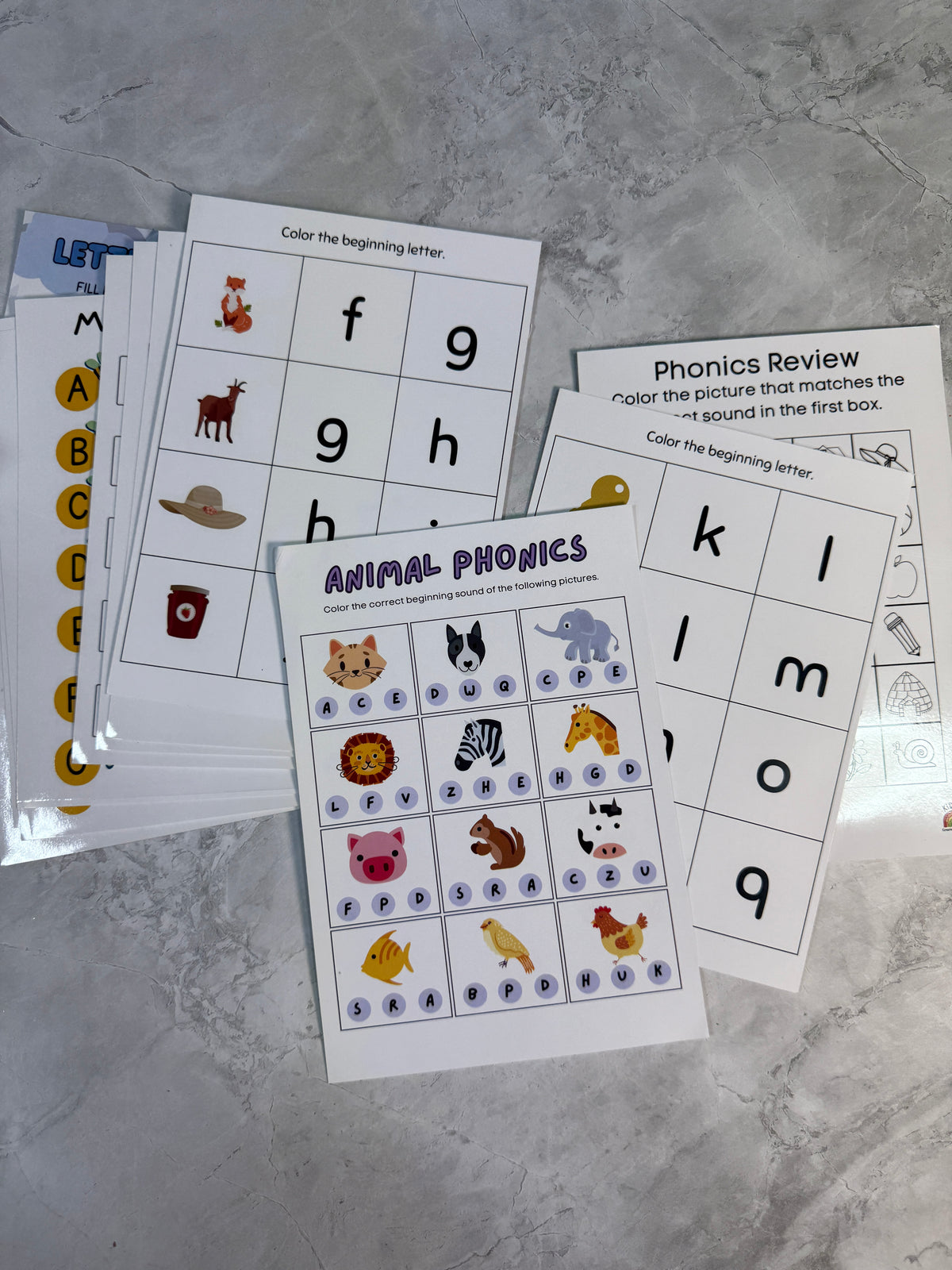 Ultimate Phonics Sound and 3D objects Educational Kit | 26 letters of alphabets included | 100+ worksheet | Reusables
