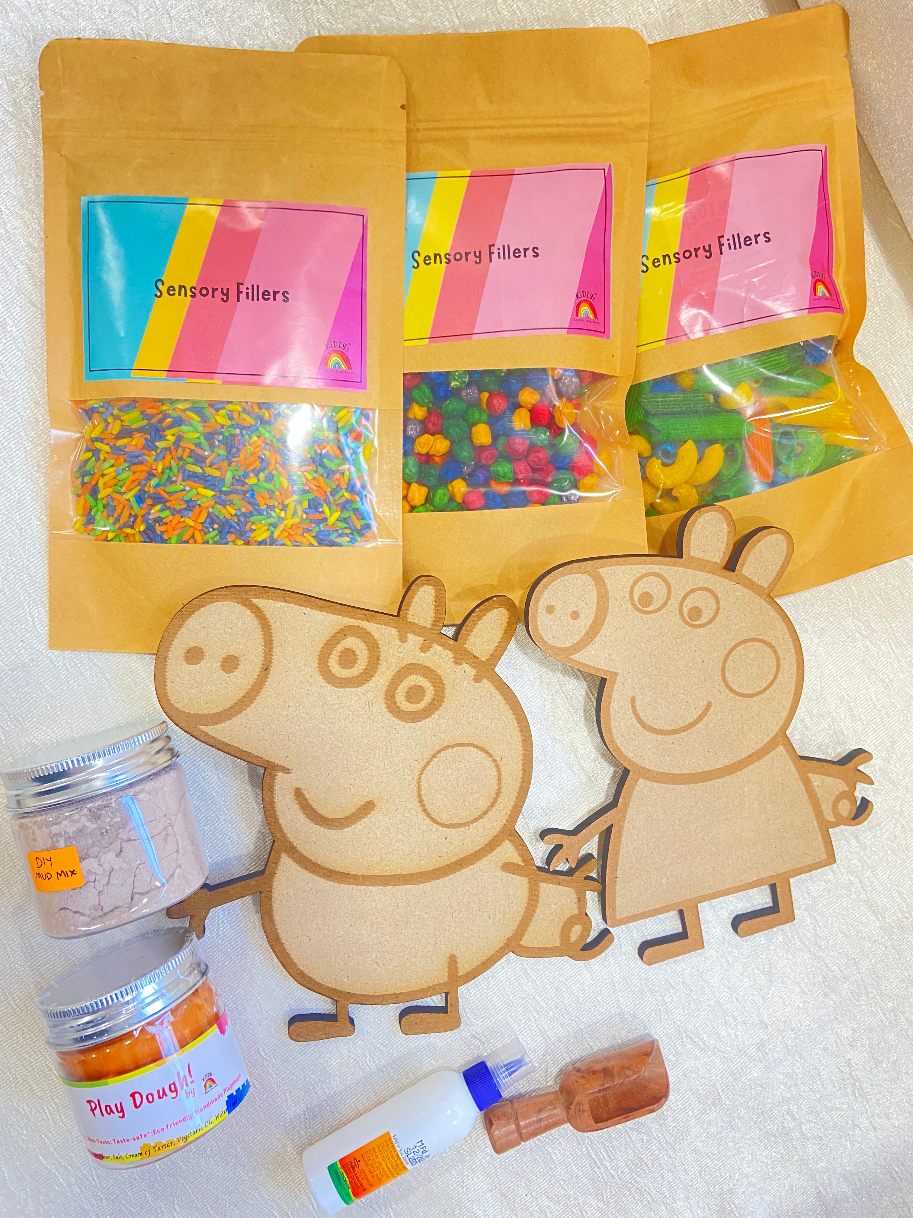 Peppa Sensory Kit with DIY Mud Mix