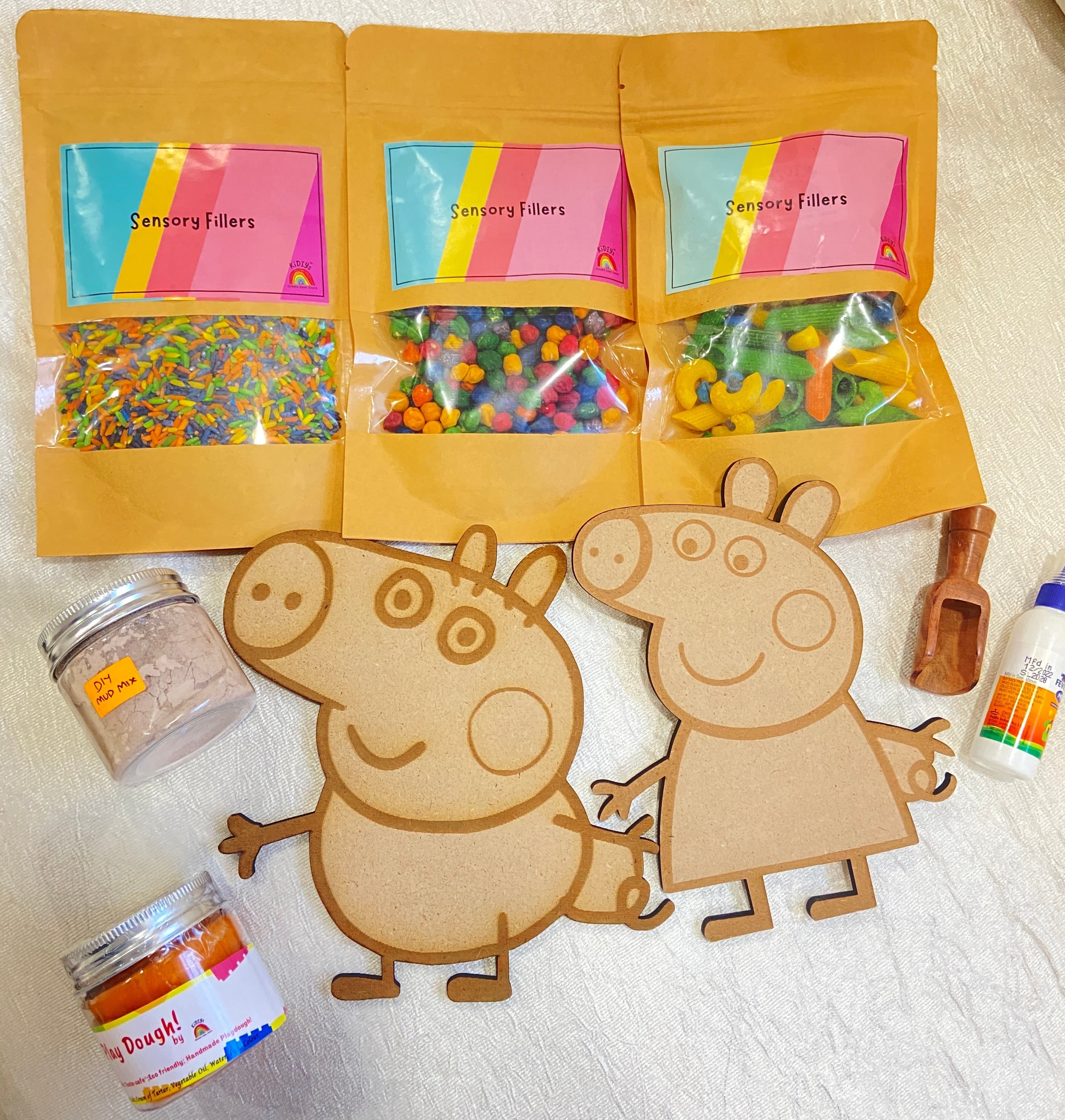 Peppa Sensory Kit with DIY Mud Mix