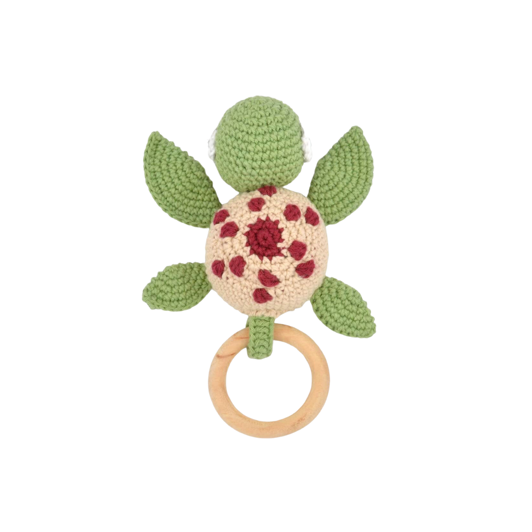 Crochet Baby Teether Rattle