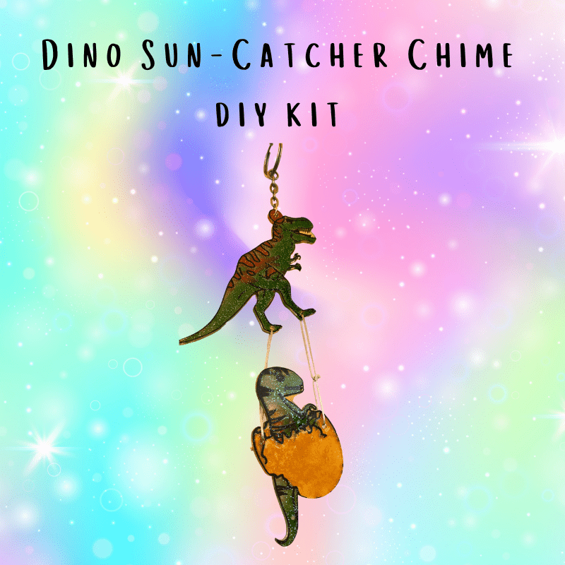 DIY Paint Your Own Sun Catcher - Dinosaur themed