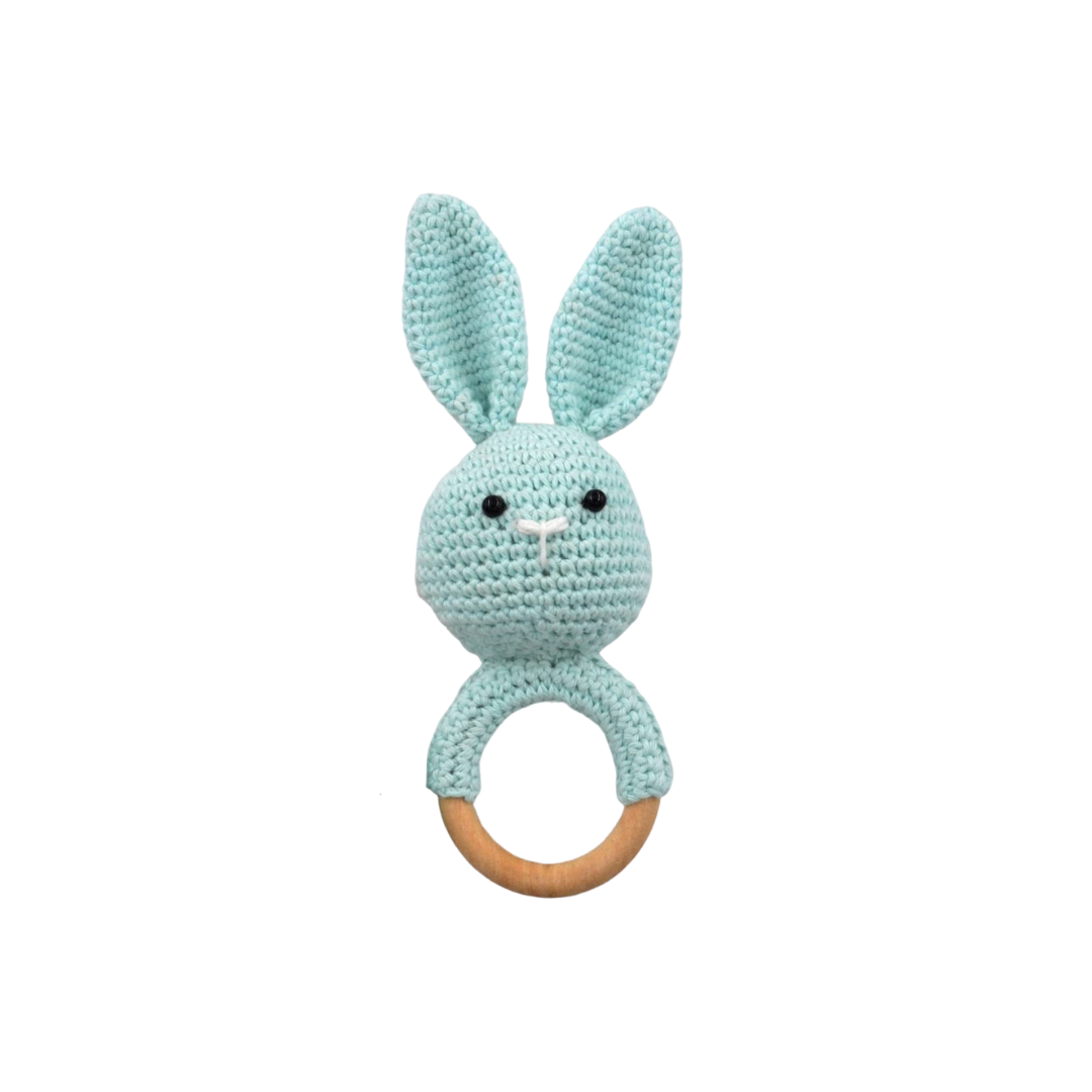 Crochet Baby Teether Rattle