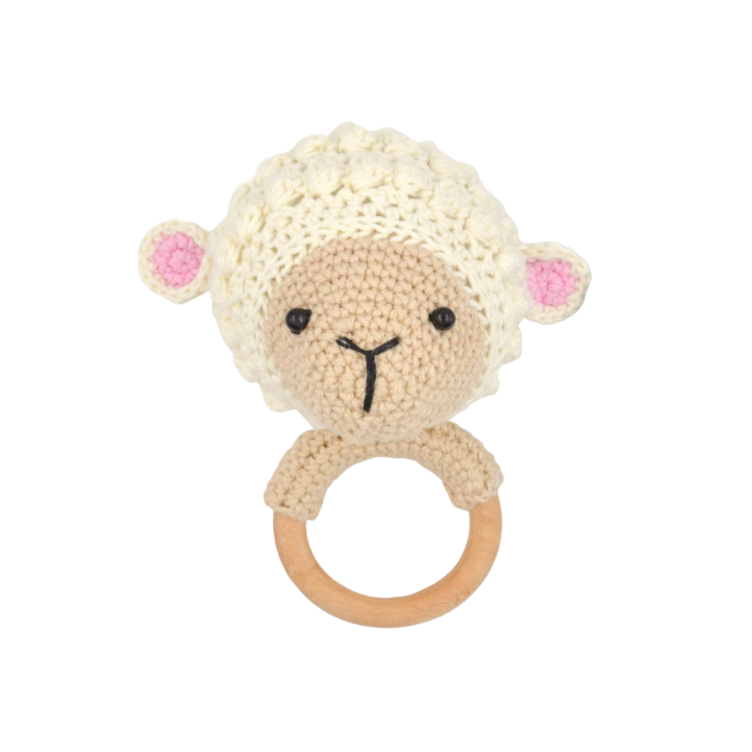Crochet Baby Teether Rattle